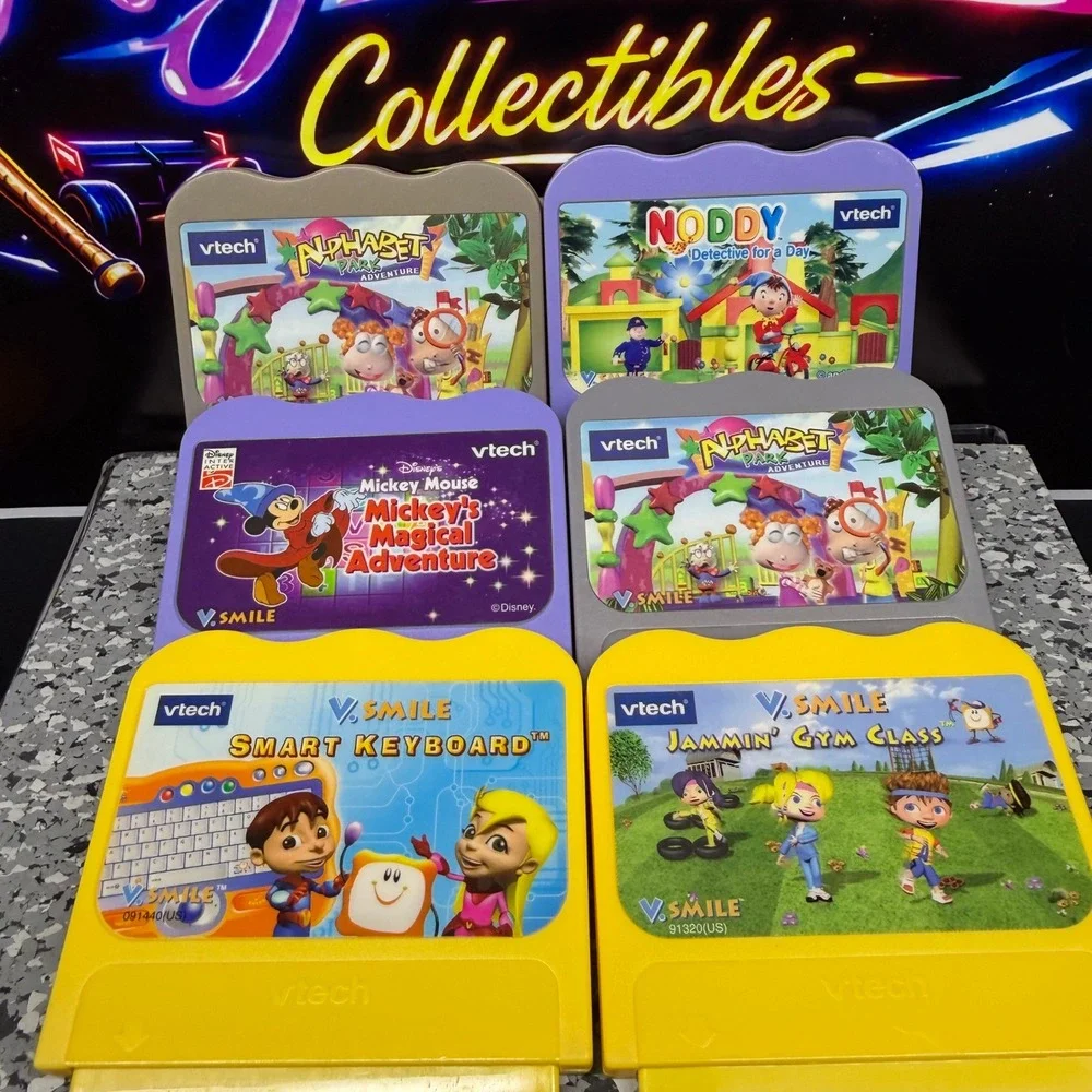 VTech V.Smile Game Lot 9 Toy Story 2 Mickey Baby Einstein Alphabet Park Keyboard